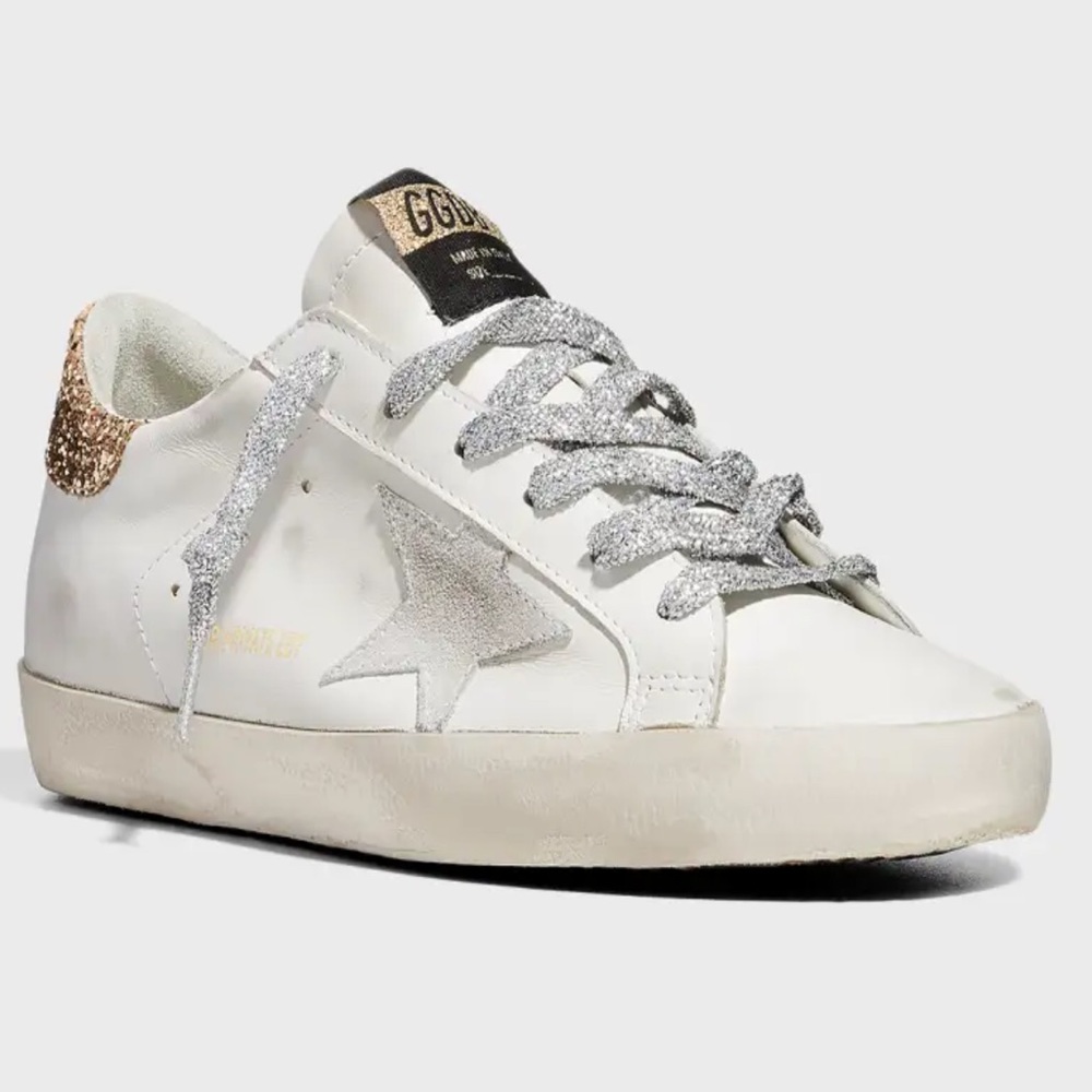 ✨Private Edition✨ Golden Goose Superstar Leather Glitter Low-Top Sneakers - Picture 2 of 8